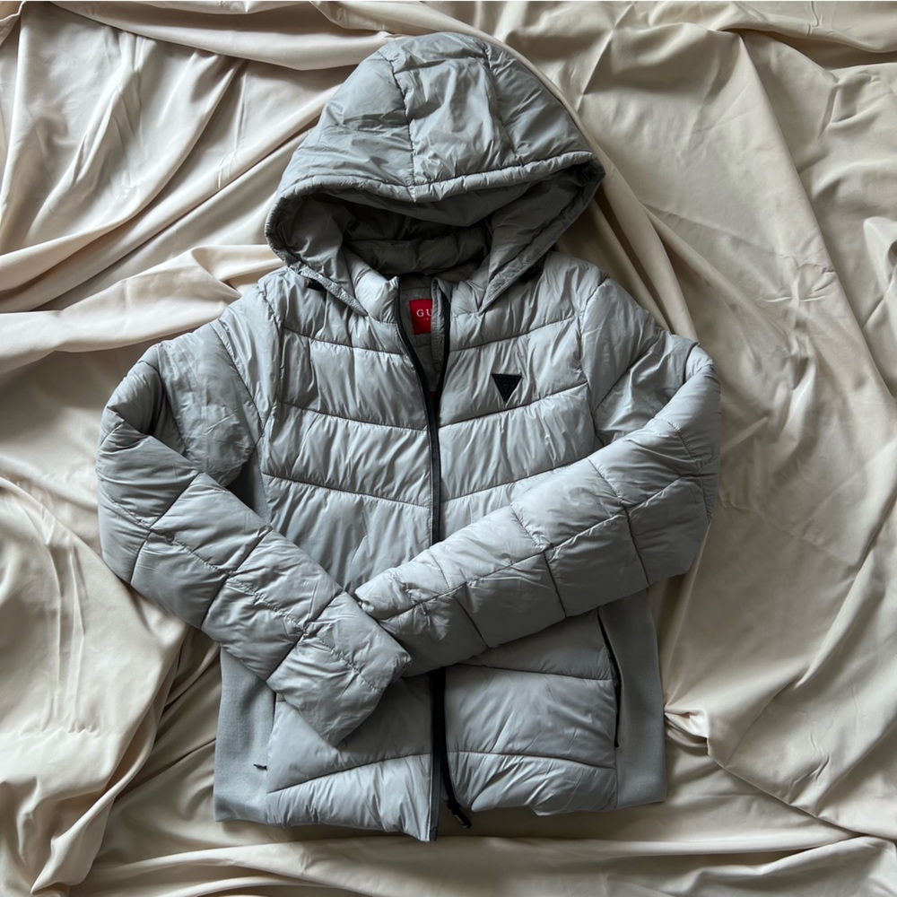 Guess Juli Hooded Jacket - Light Grey
